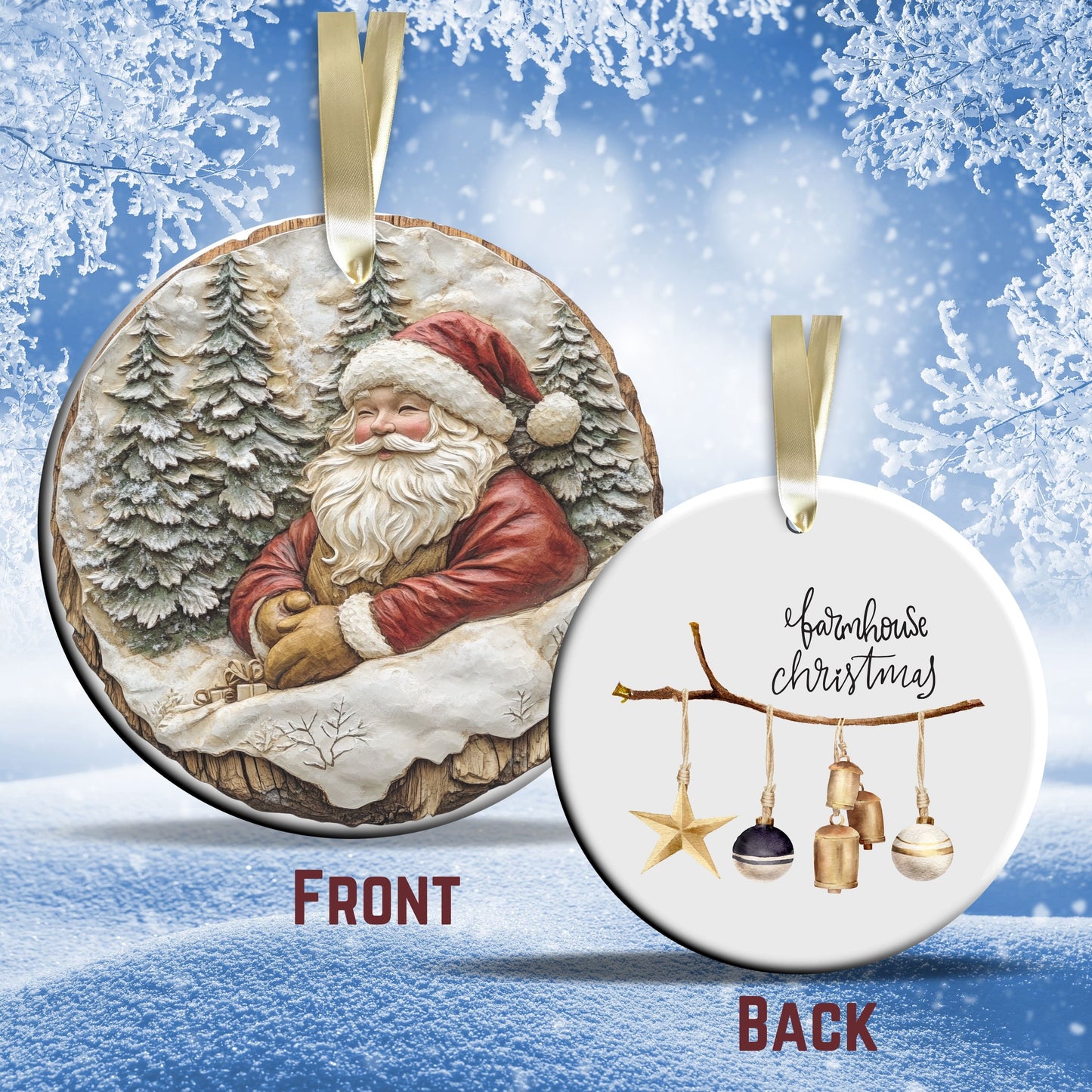 Farmhouse Ceramic Ornament 39-10
