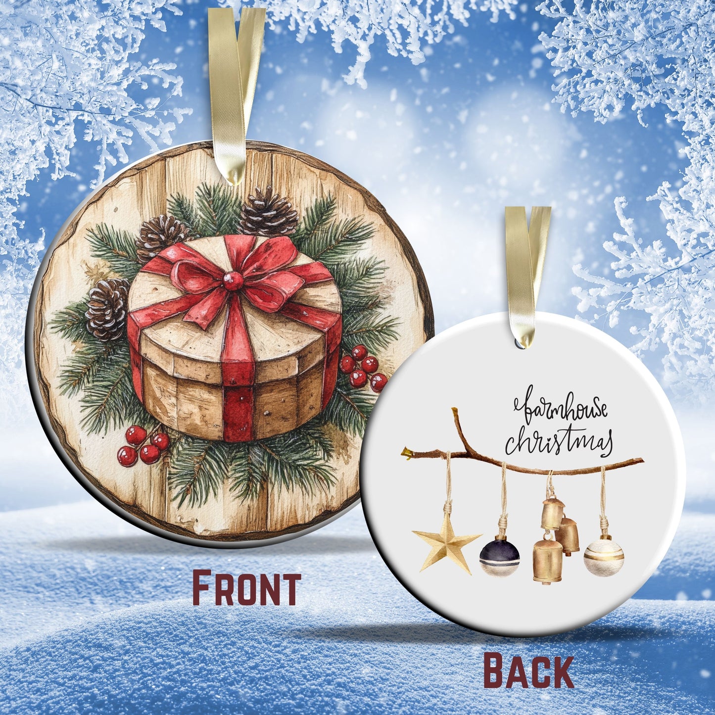 Farmhouse Ceramic Ornament 39-20