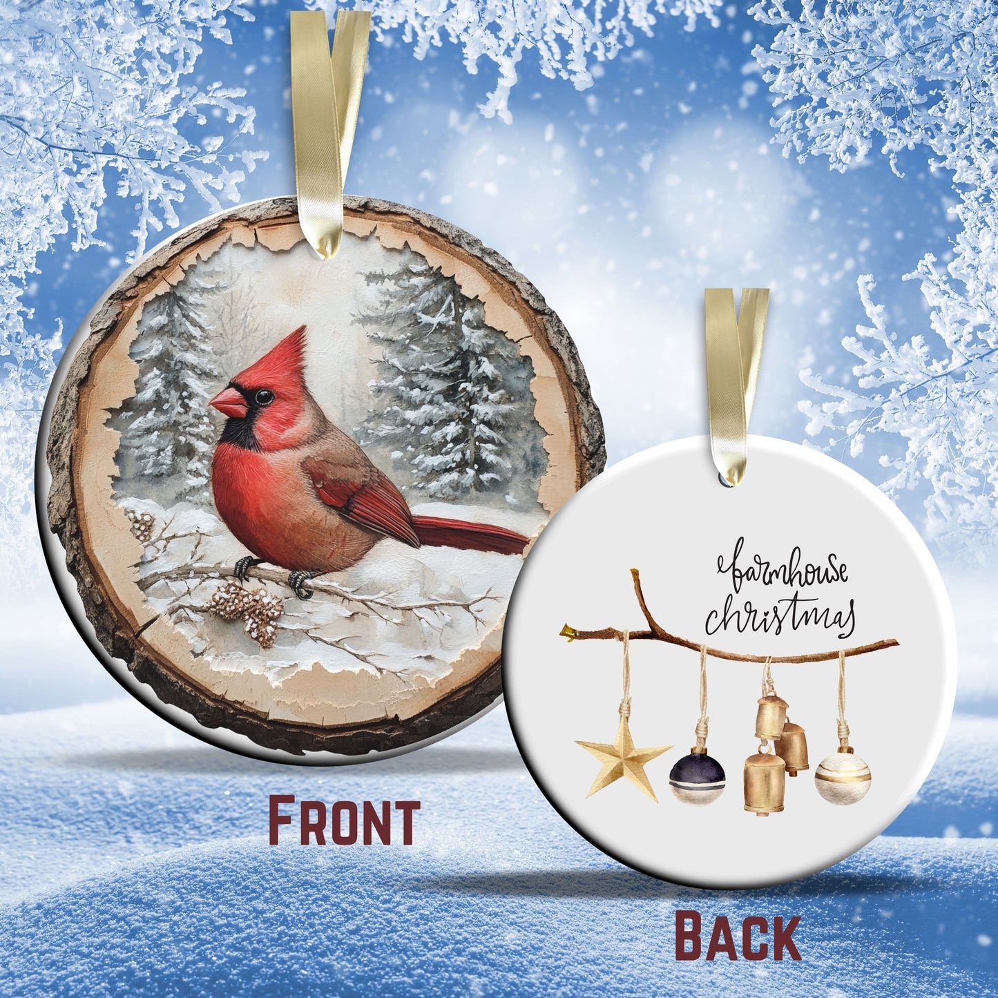 Farmhouse Ceramic Ornament 39-21