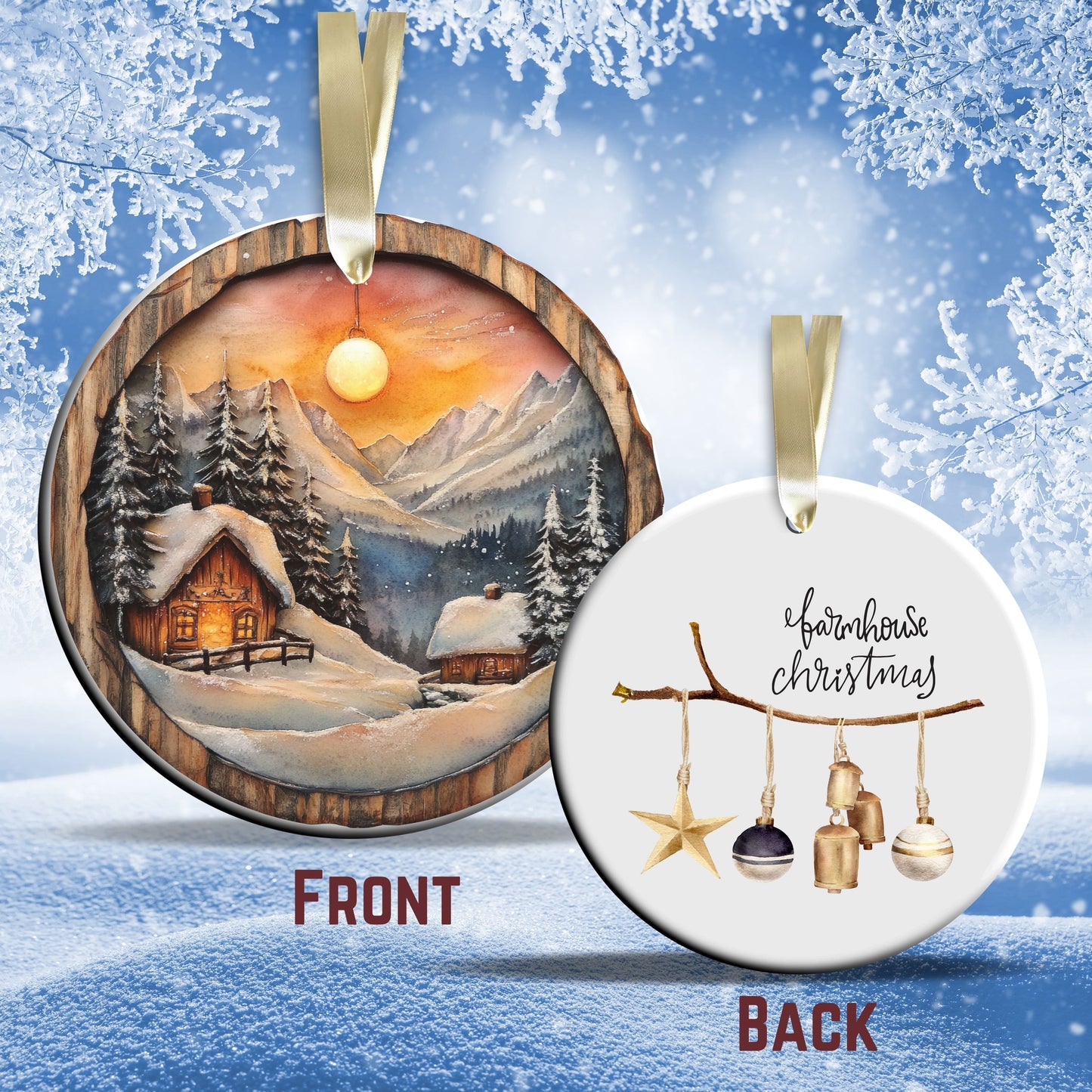 Farmhouse Ceramic Ornament 39-22