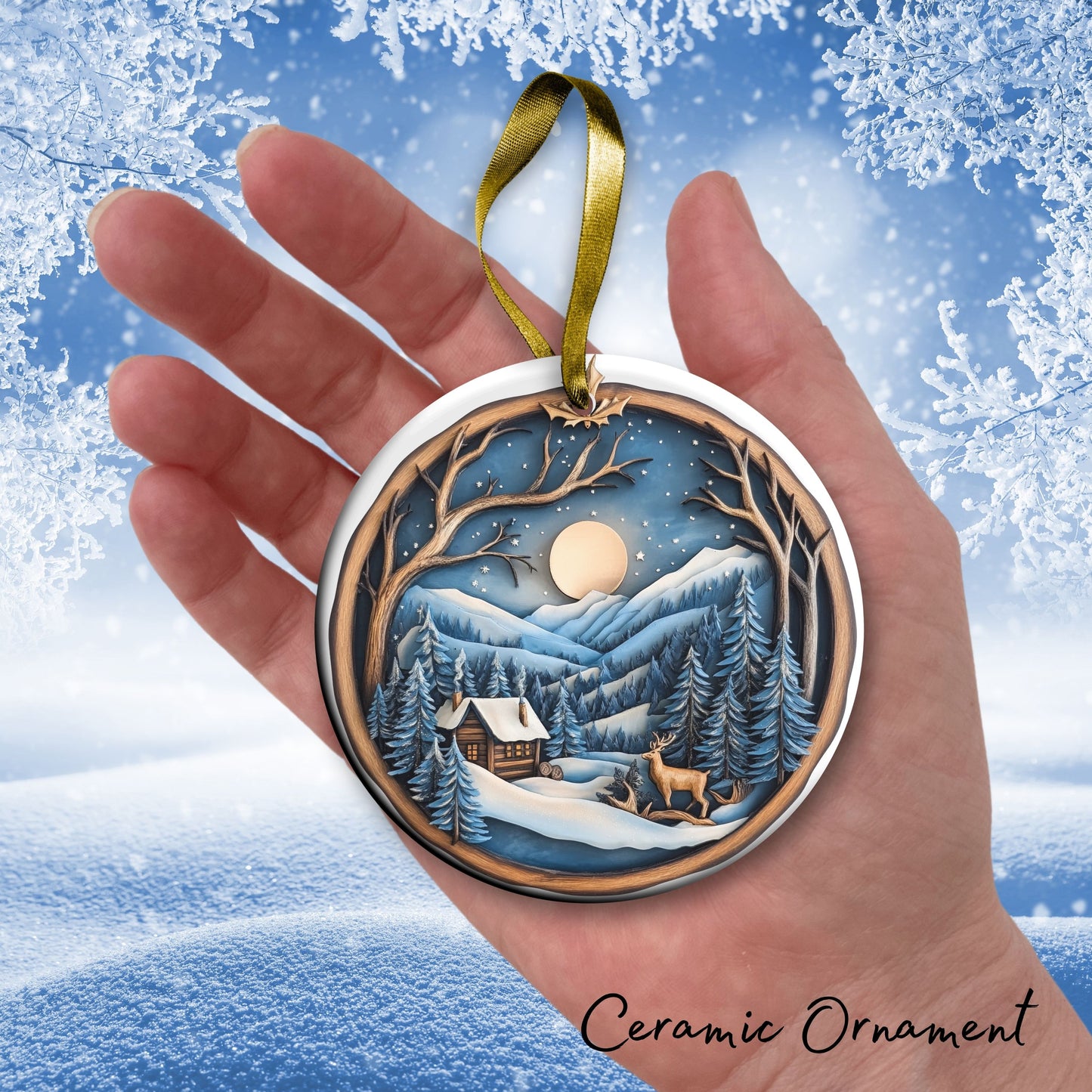 Farmhouse Ceramic Ornament 39-23