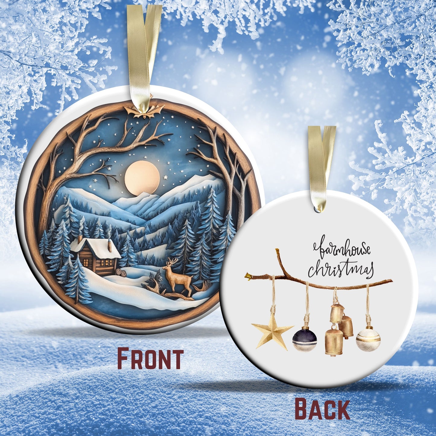 Farmhouse Ceramic Ornament 39-23