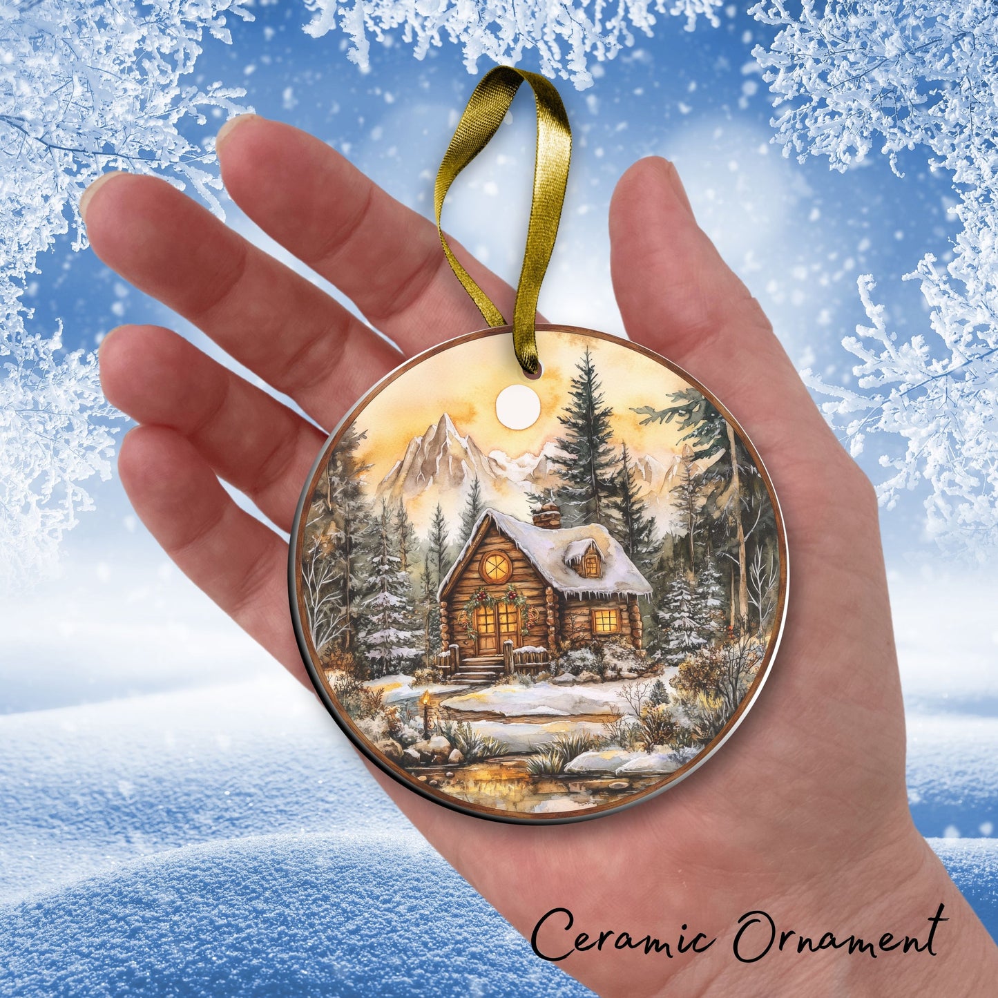Farmhouse Ceramic Ornament 39-25