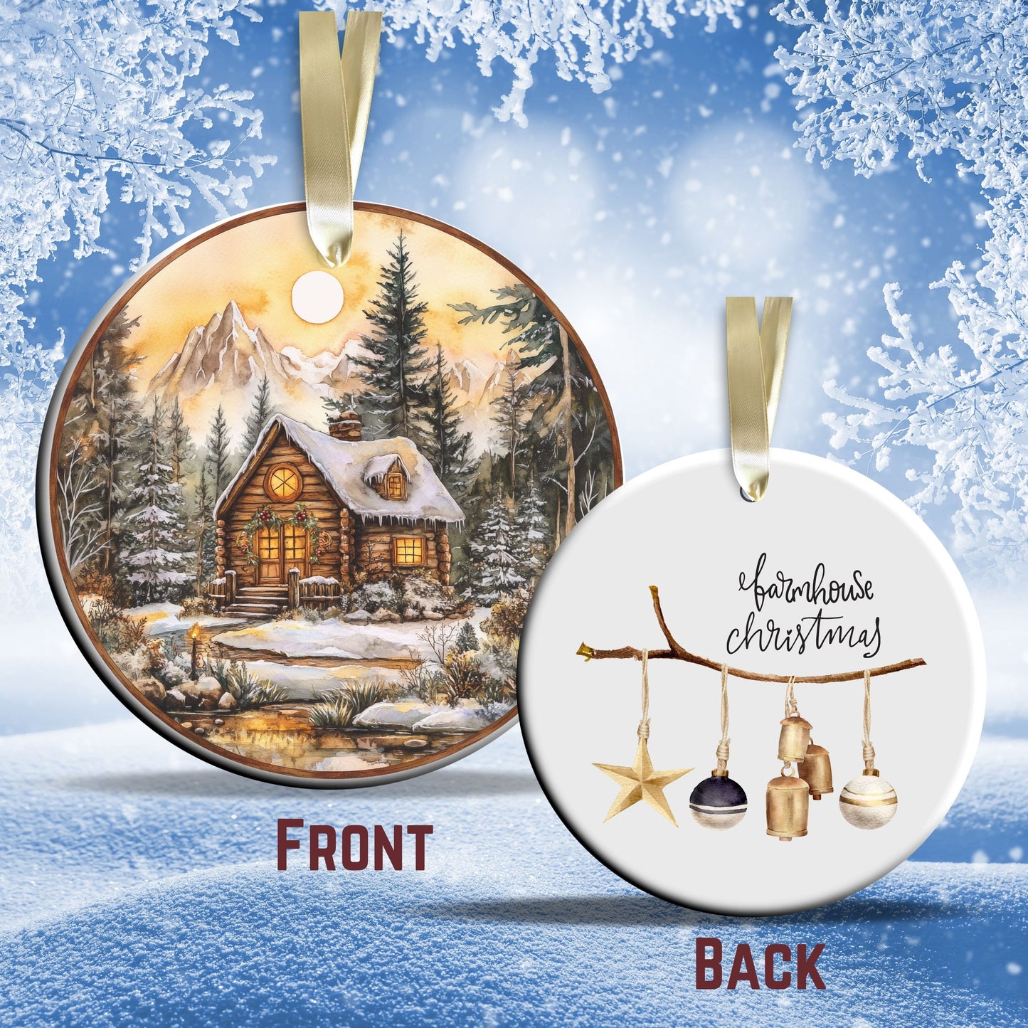 Farmhouse Ceramic Ornament 39-25