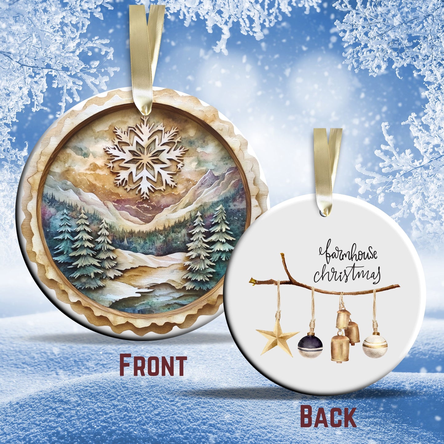 Farmhouse Ceramic Ornament 39-26