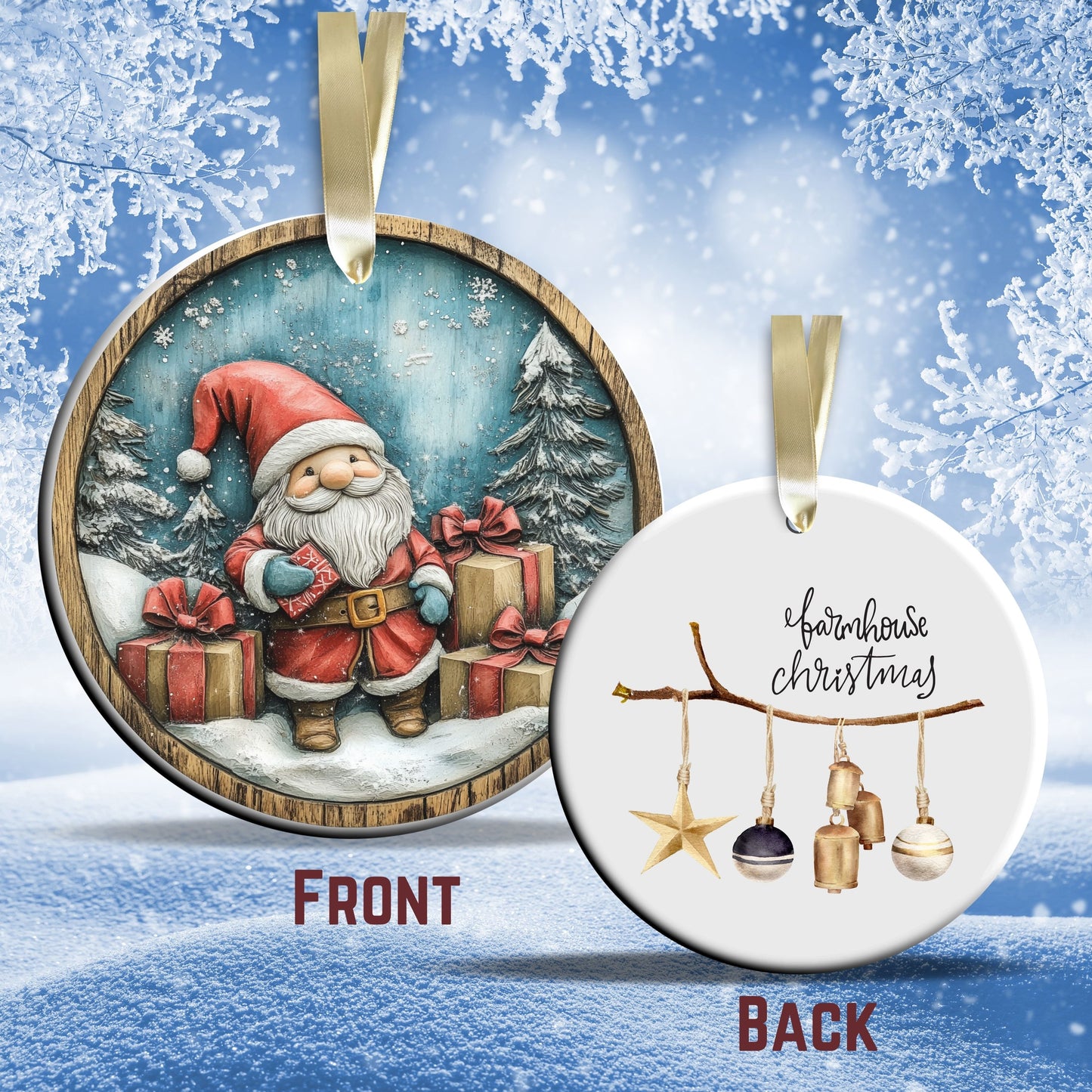 Farmhouse Ceramic Ornament 39-28