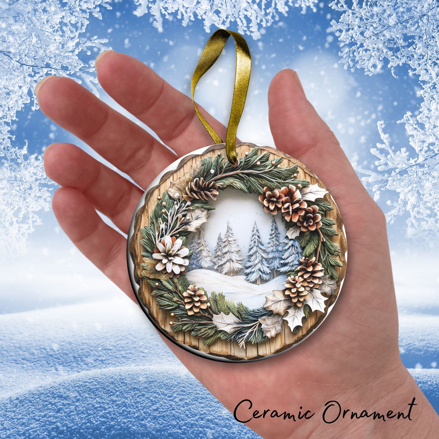 Farmhouse Ceramic Ornament 39-30