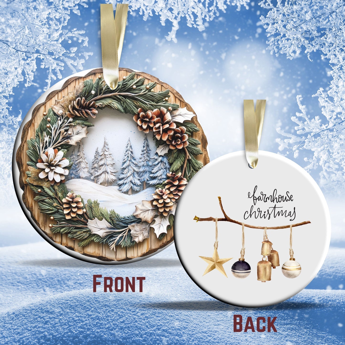 Farmhouse Ceramic Ornament 39-30