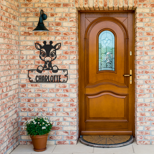 Giraffe_Nursery_Metal_Decor_Black_Brick_Entrance_Mockup.png