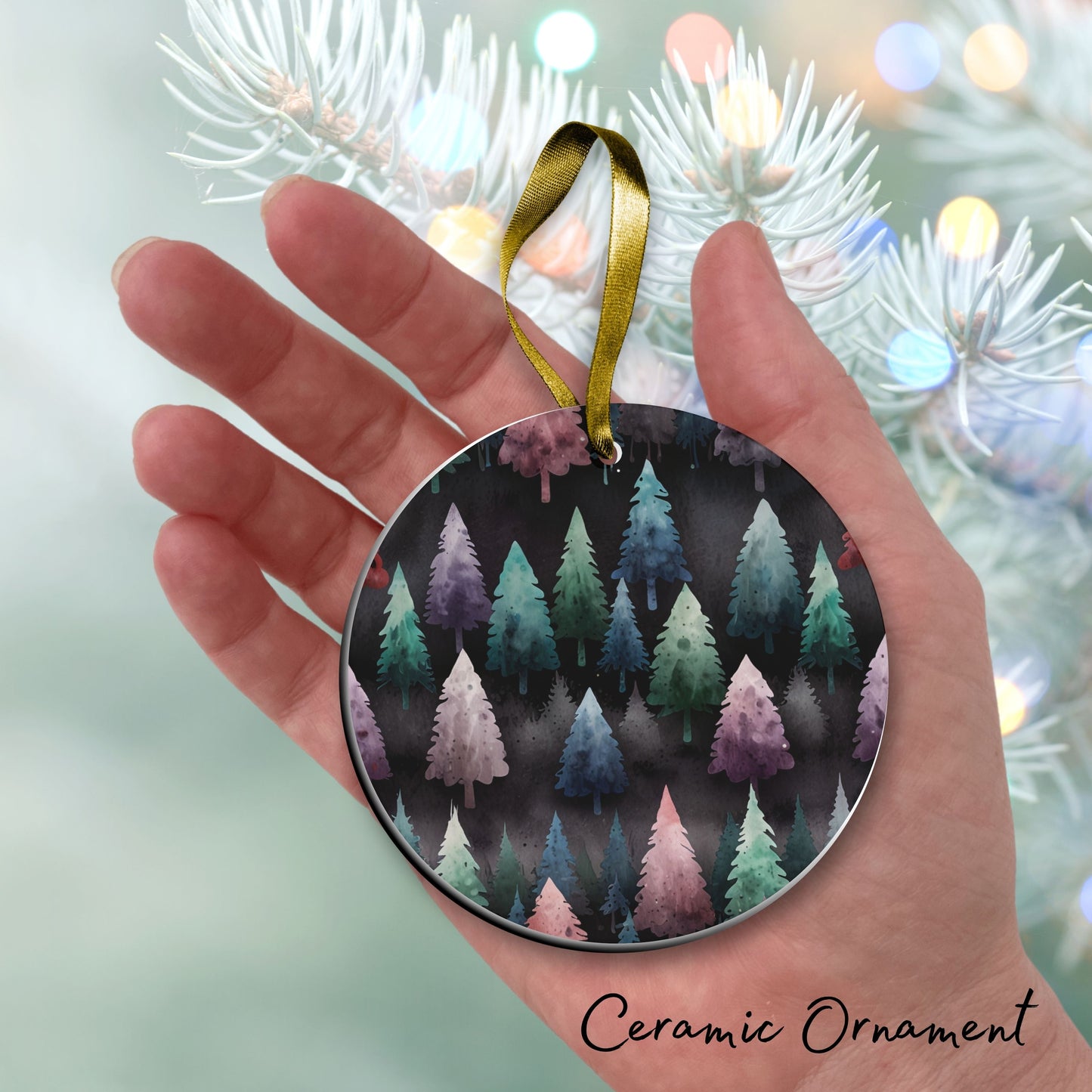 Gothic Christmas Decor Ceramic Ornament 64-18