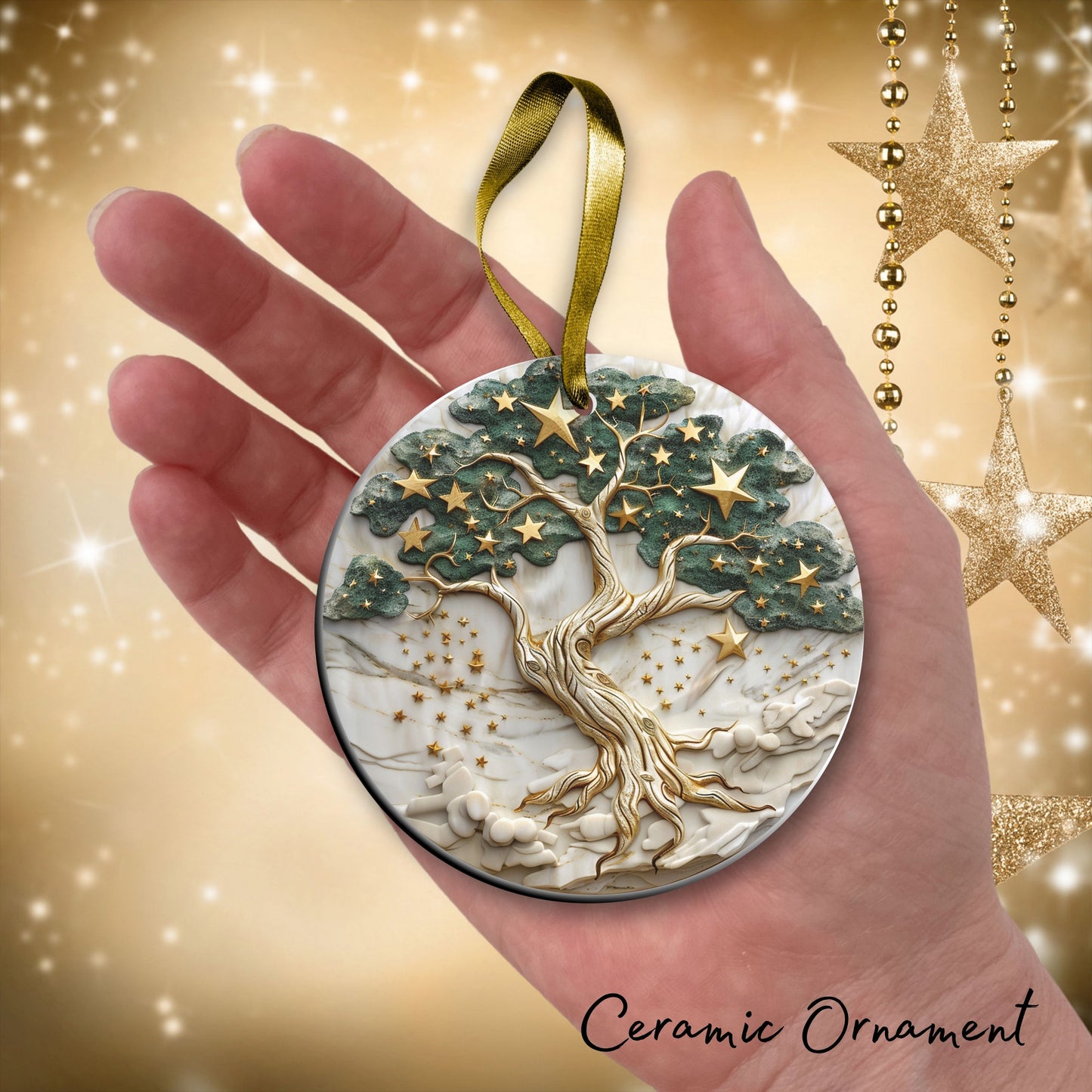 Christmas Tree Ceramic Ornament 34-07