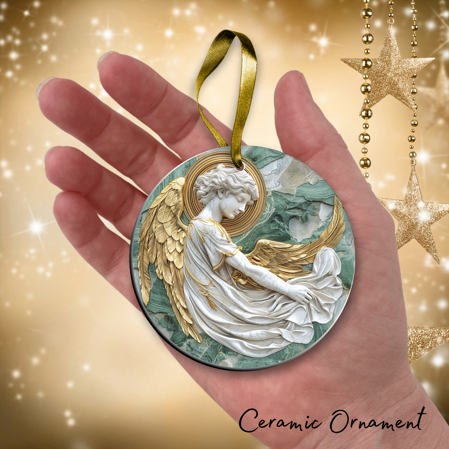 Christmas Angel Ceramic Ornament 34-16