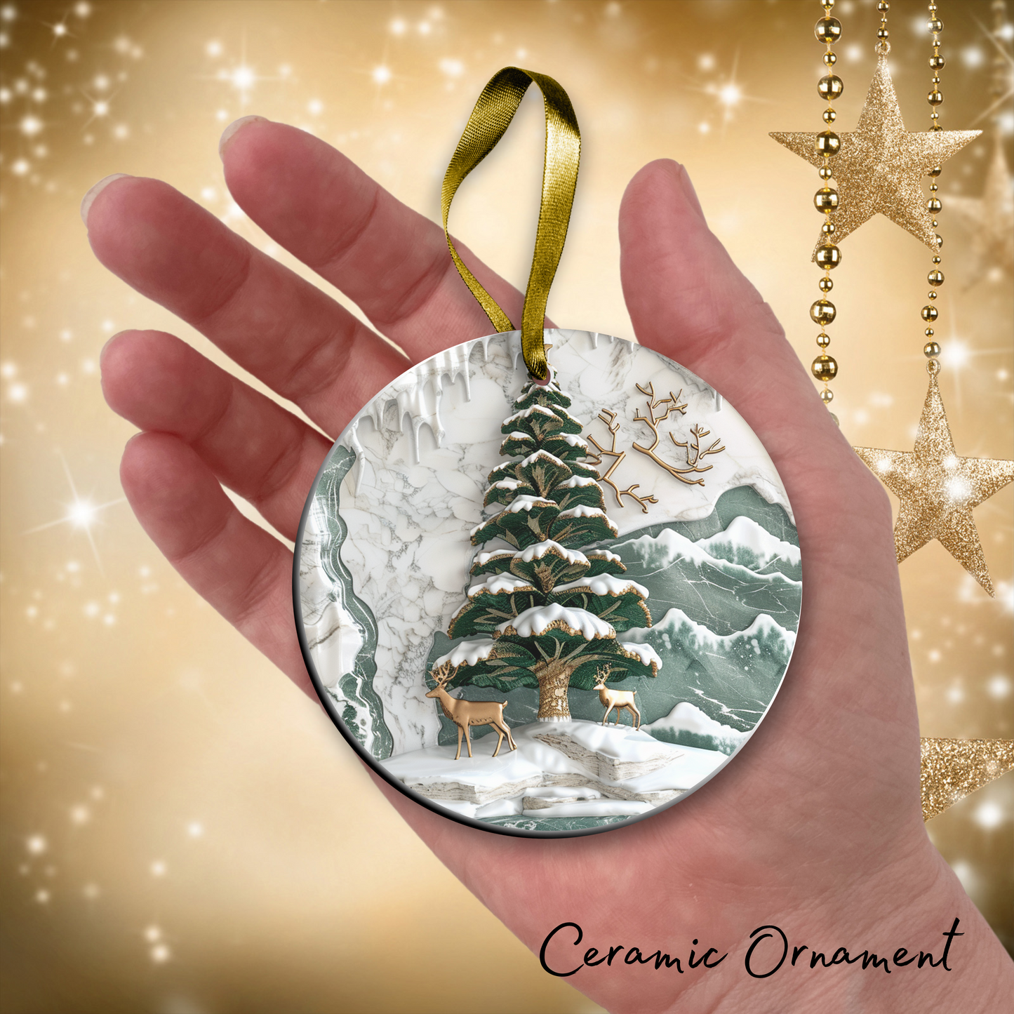 Christmas Tree Ceramic Ornament 34-18