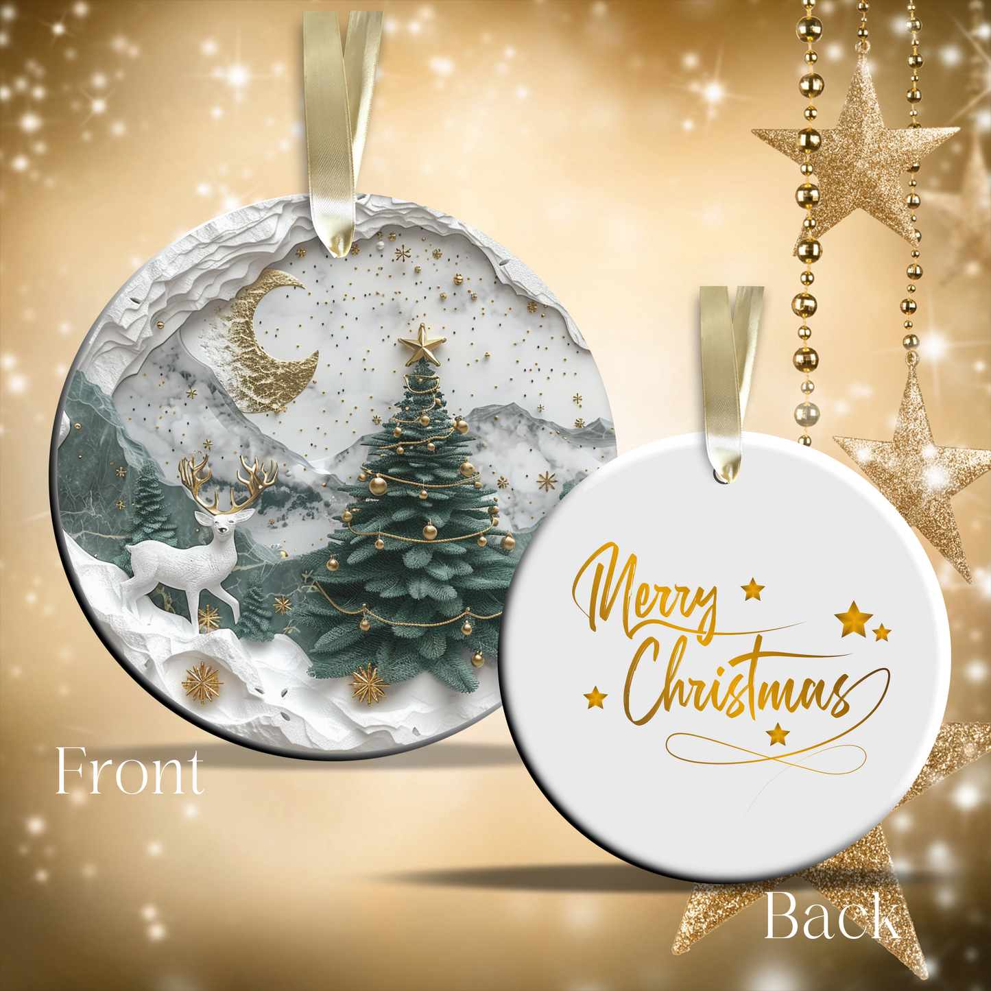 Christmas Tree Ceramic Ornament 34-19
