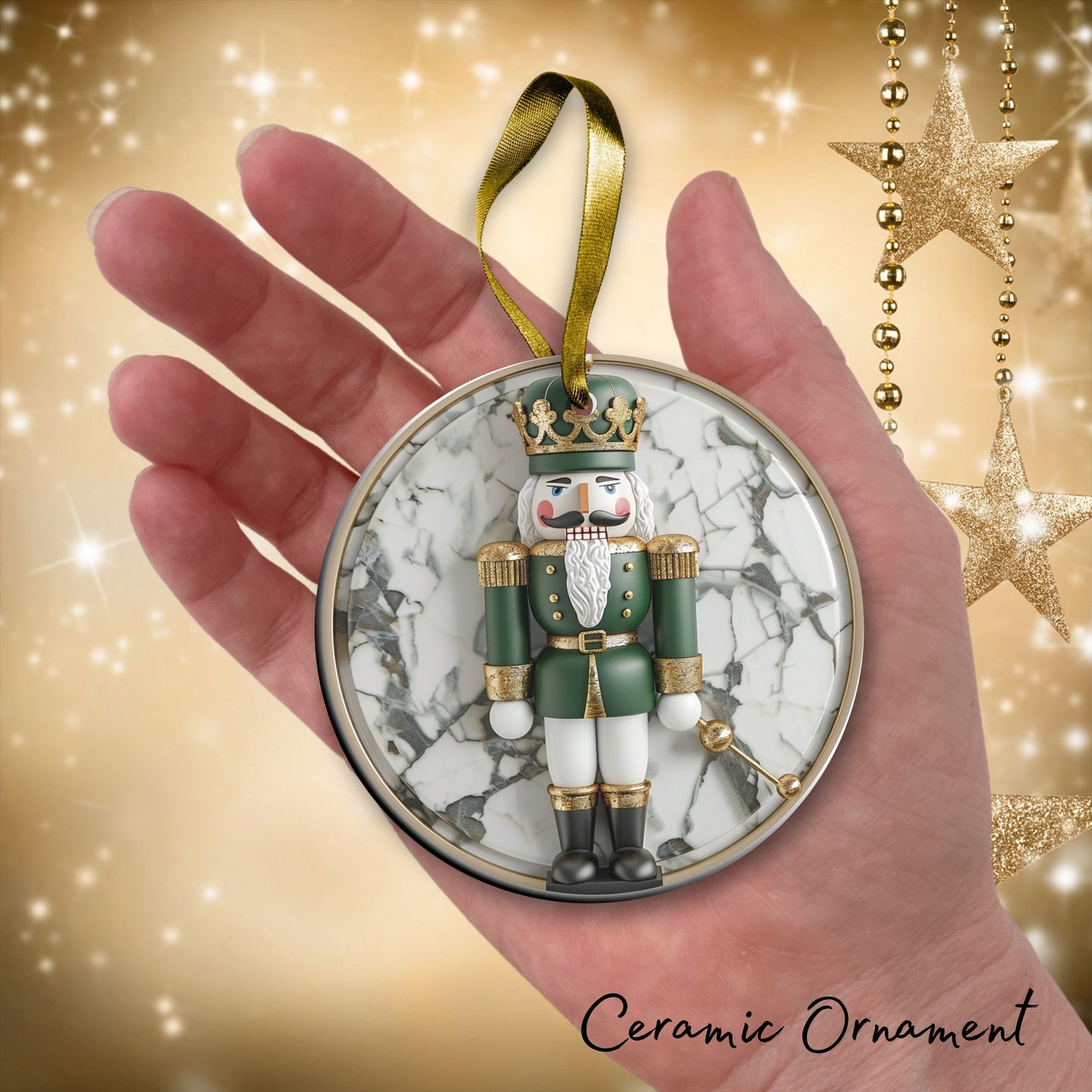 Christmas Nutcraker Ceramic Ornament 34-37