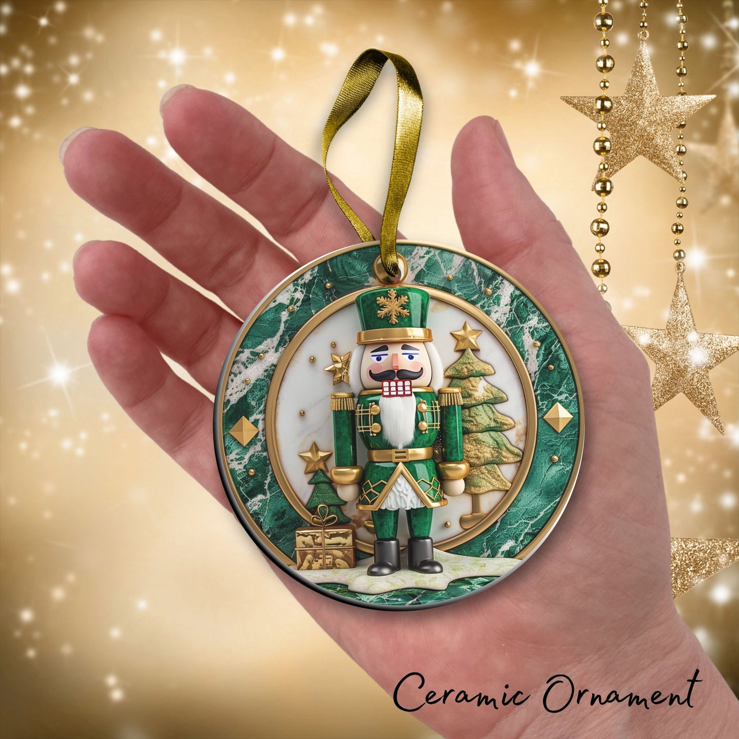 Christmas Nutcraker Ceramic Ornament 34-38