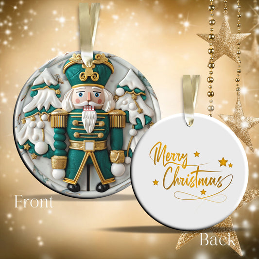 Christmas Nutcraker Ceramic Ornament 34-39