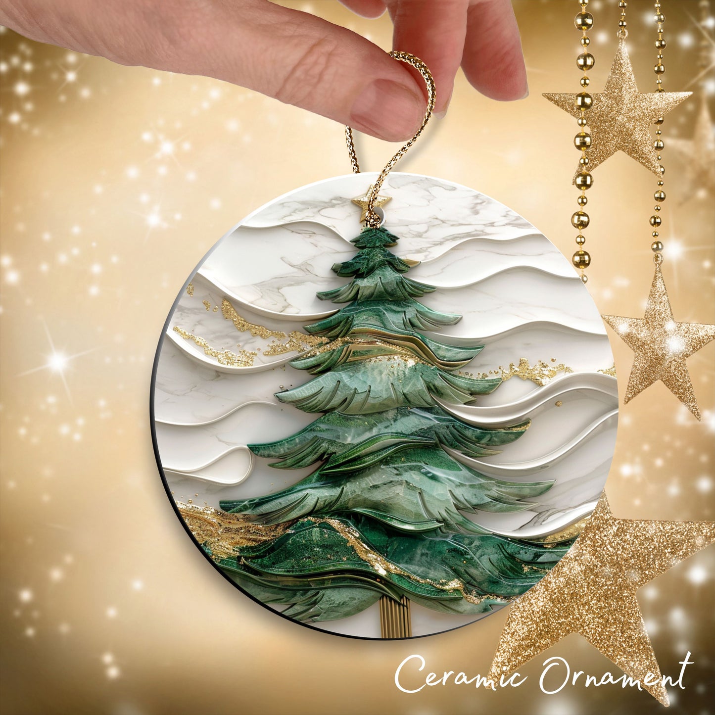 Christmas Tree Ceramic Ornament 34-70