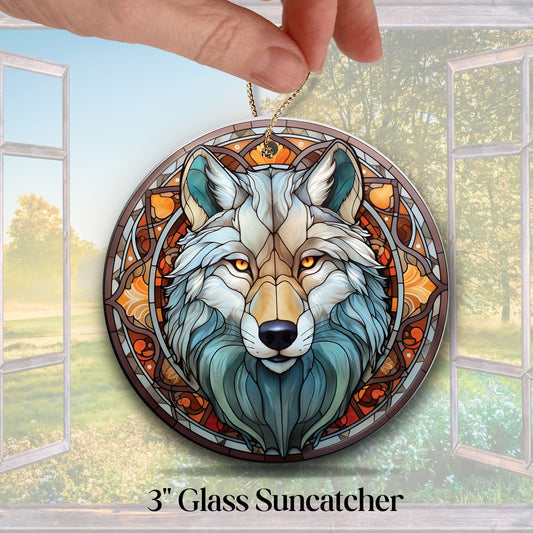 Grey Wolf Suncatcher for Windows 144-02