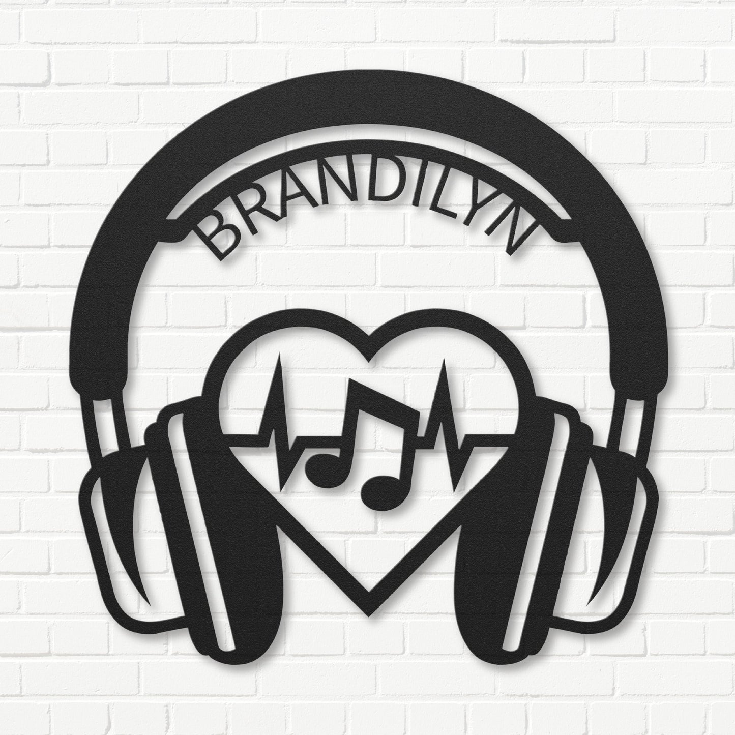 Groovy Music Headphones - Metal Sign