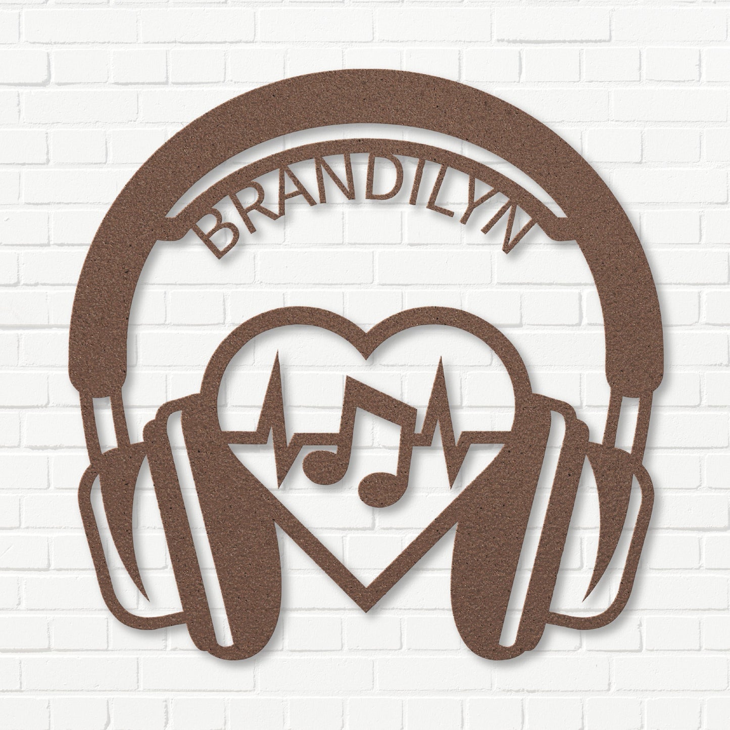 Groovy Music Headphones - Metal Sign