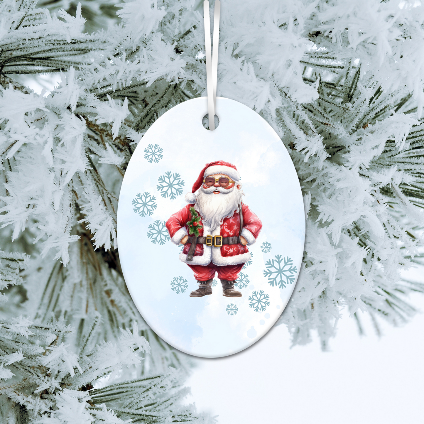 Happy Snowman Ceramic Ornament 30-50