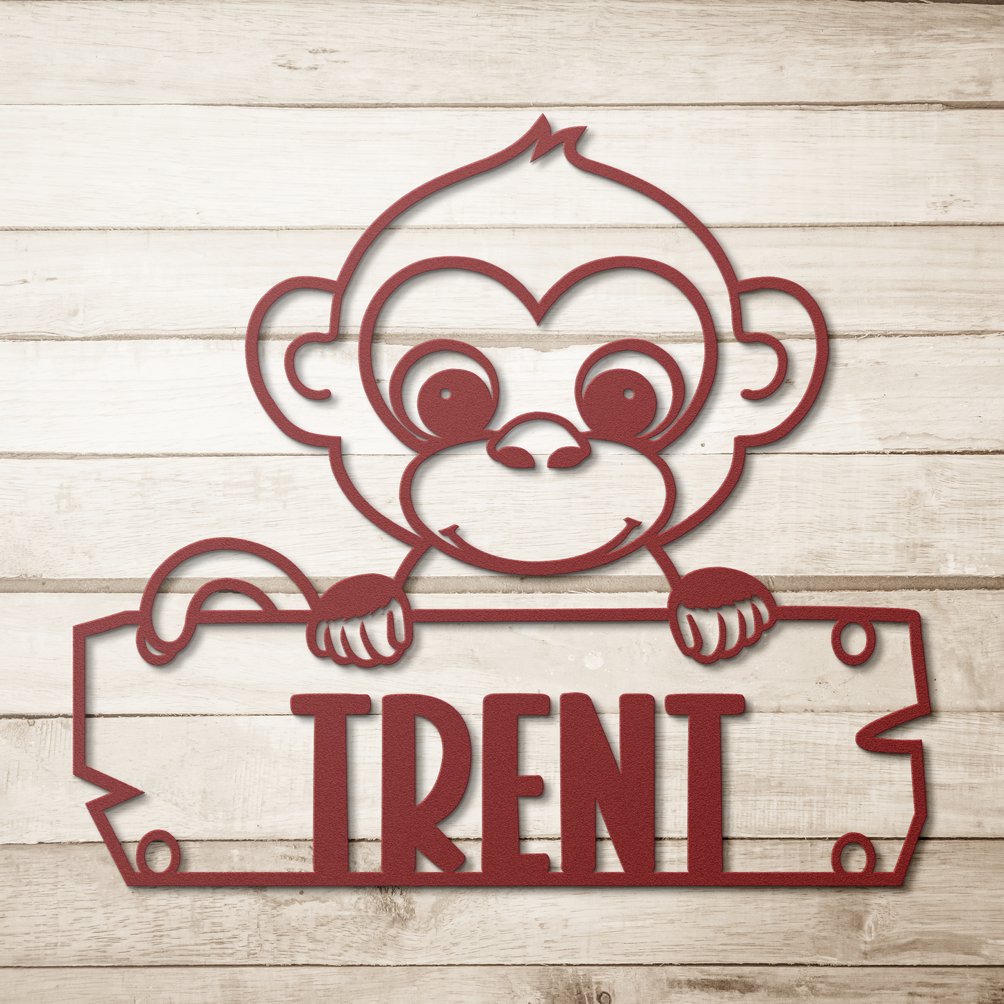 Monkey_Nursery_Metal_Decor_Red_Simple_Wood_BKGD_Mockup.png
