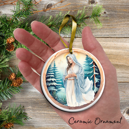 Christmas Nativity Ceramic Ornament 107-03 Mother Mary