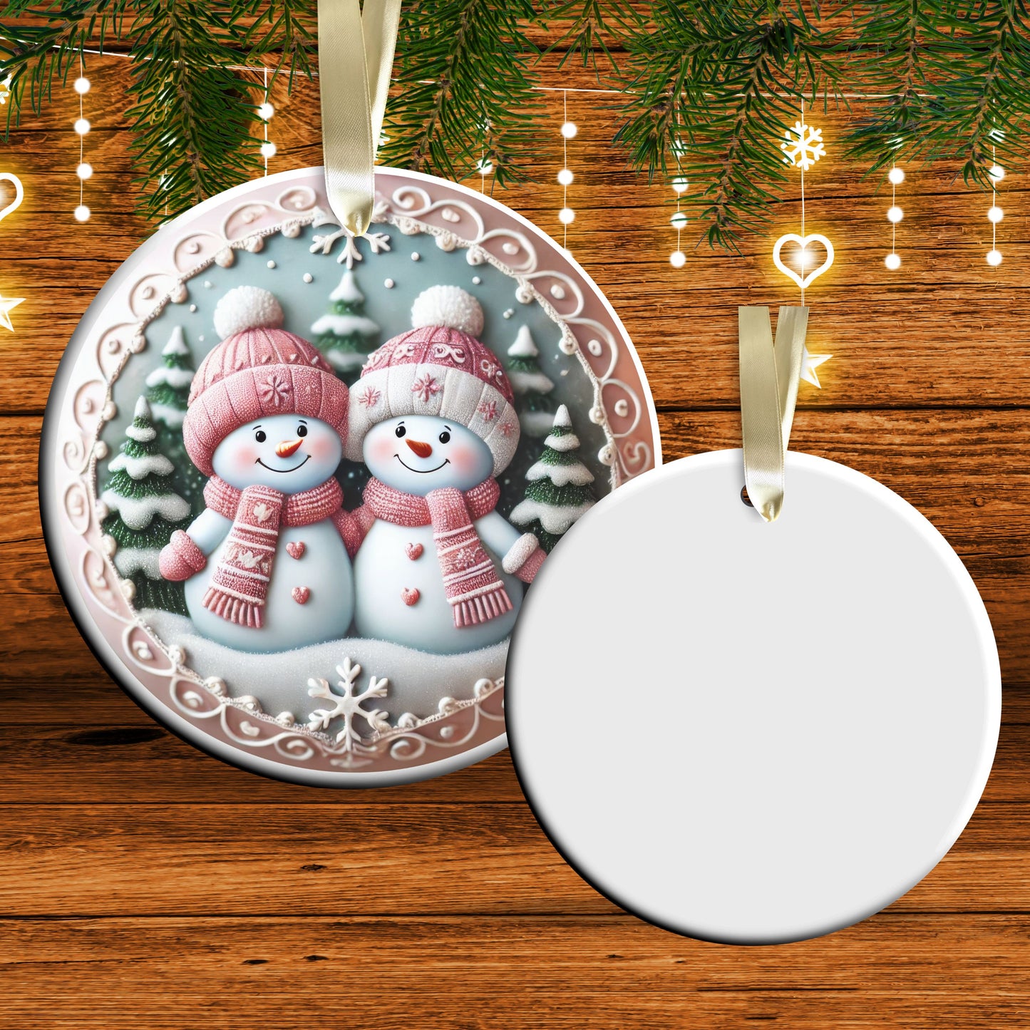 Pastel Nursery Babys First Christmas Ceramic Ornament Bauble 56-16