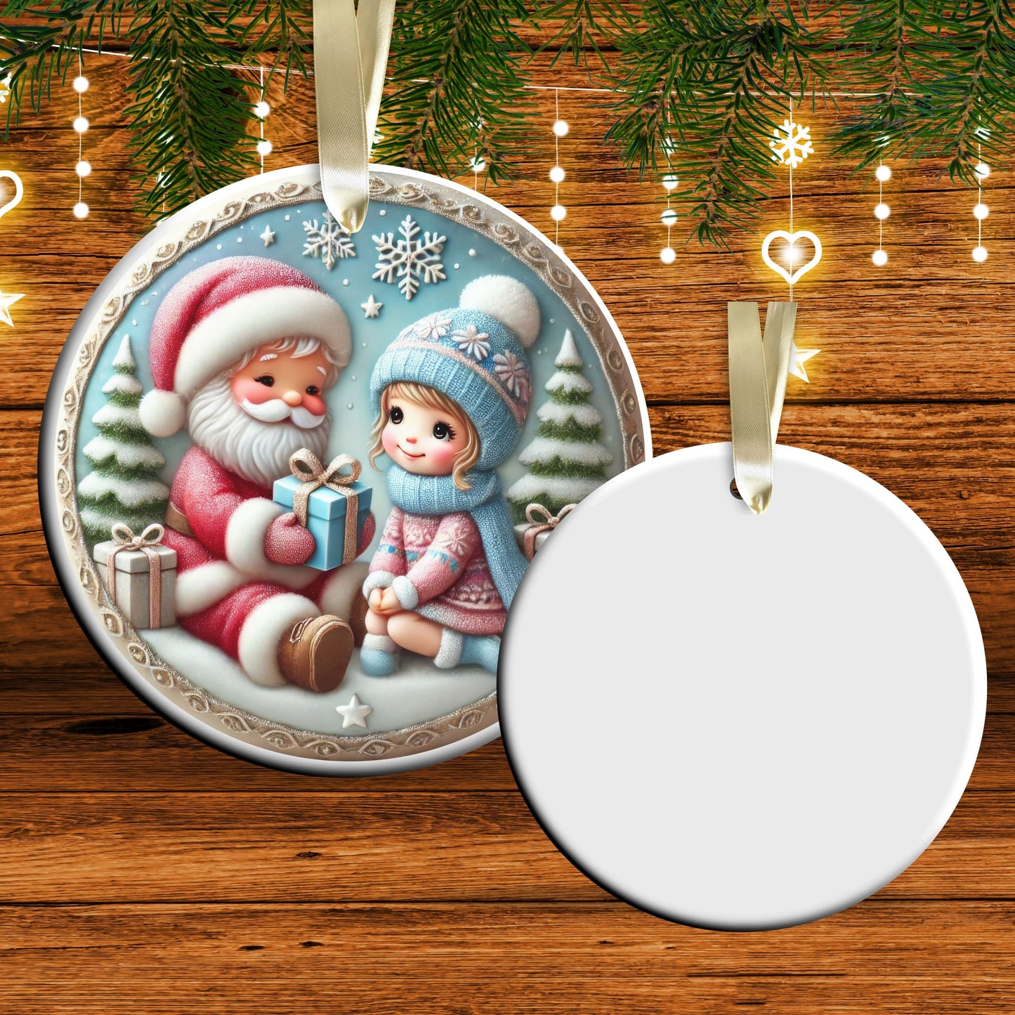 Pastel Nursery Babys First Christmas Ceramic Ornament Bauble 56-12