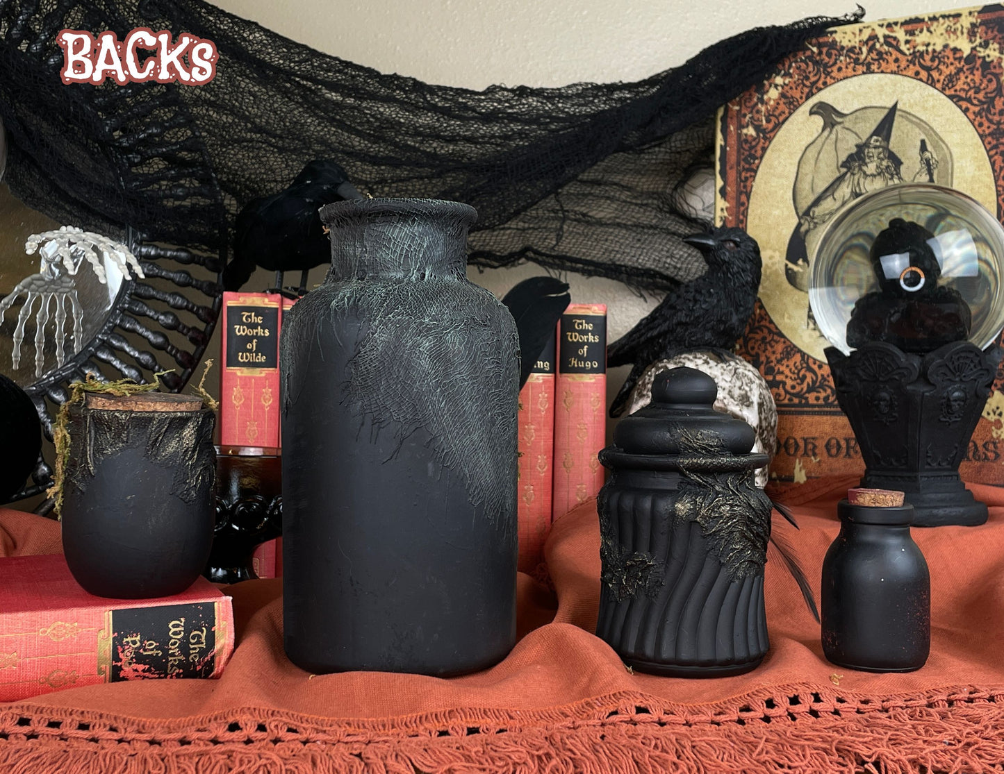Handmade Halloween Potion Bottles Set 14