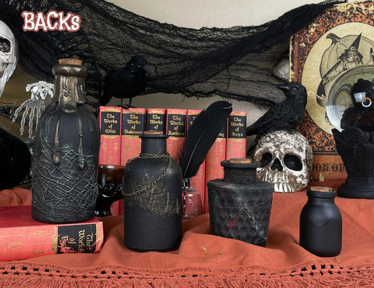 Handmade Halloween Potion Bottles Set 17