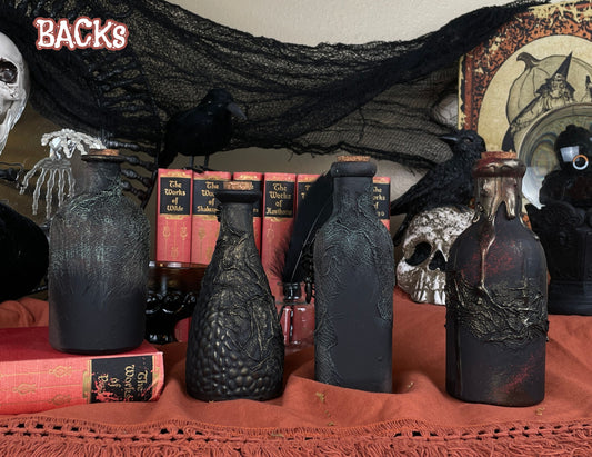 Handmade Halloween Potion Bottles Set 18