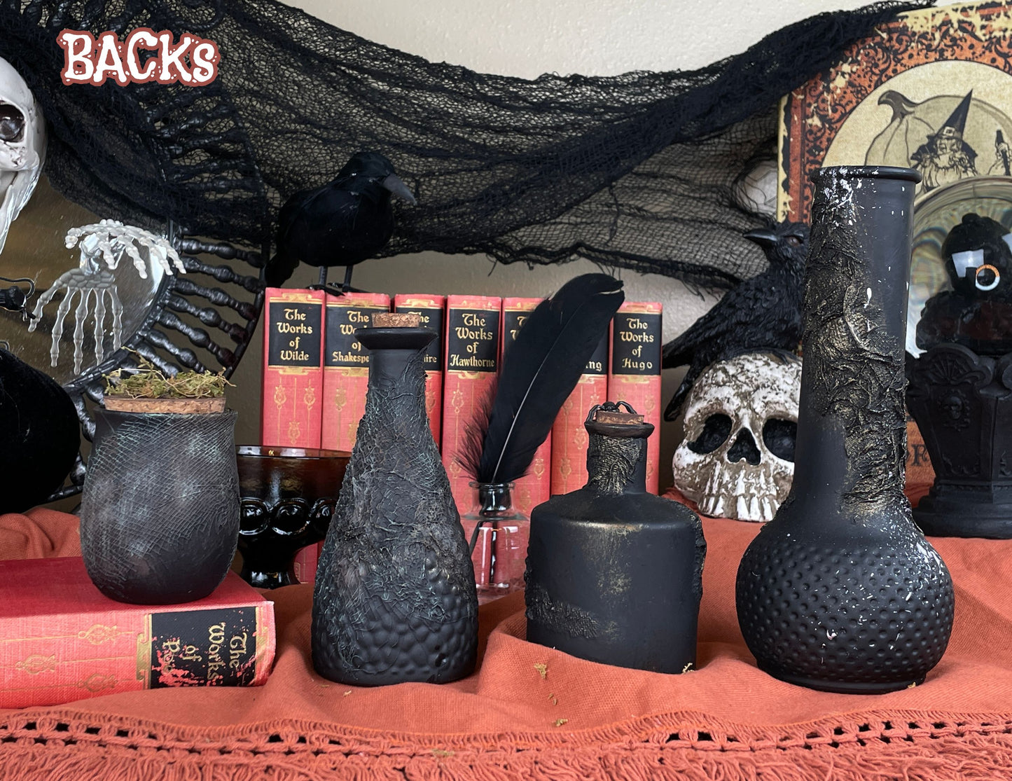 Handmade Halloween Potion Bottles Set 21