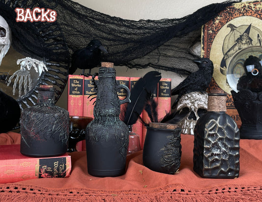 Handmade Halloween Potion Bottles Set 22