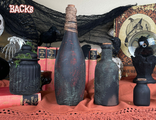 Handmade Halloween Potion Bottles Set 2