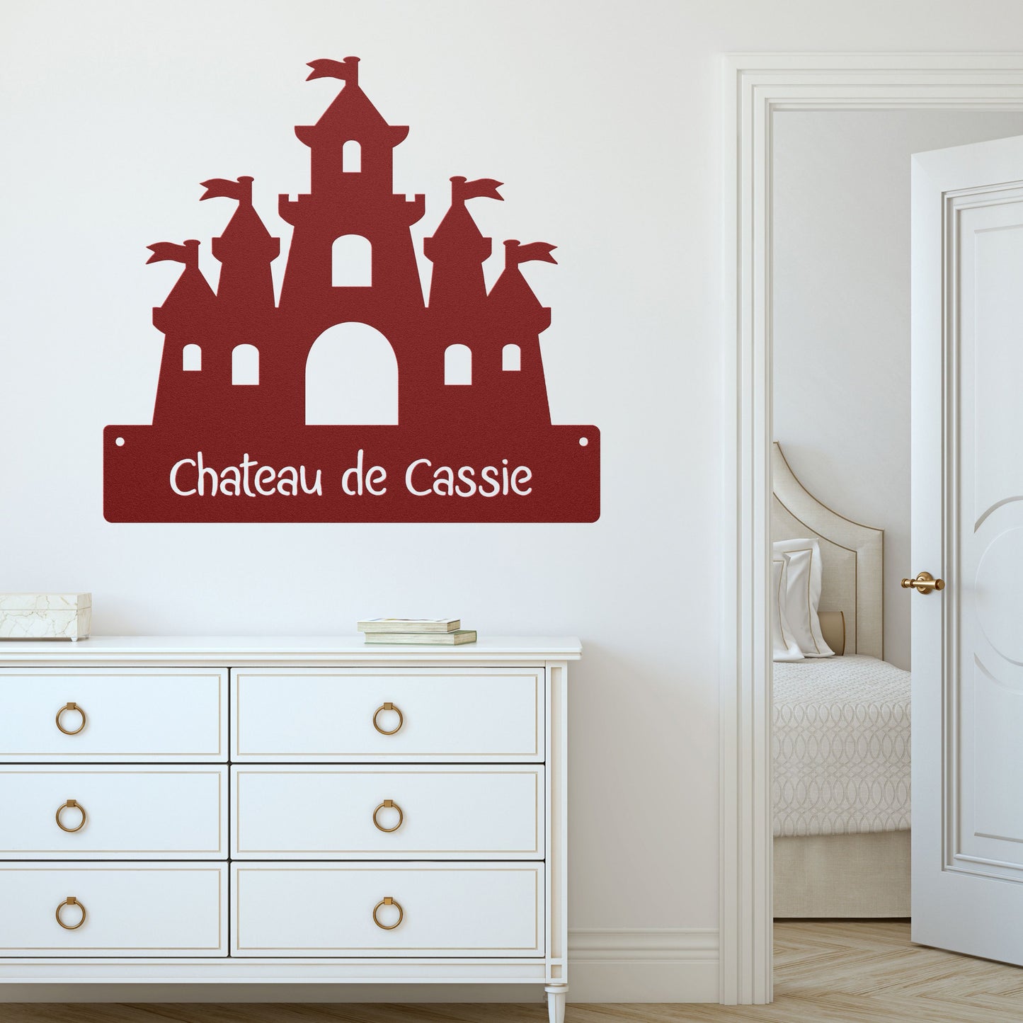 Chateau de Cassie Princess Castle Metal Art