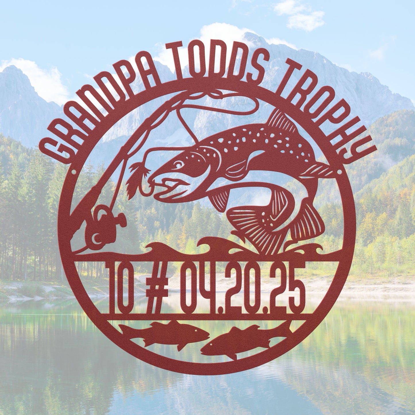 Grandpa Todds Fishing Trophy