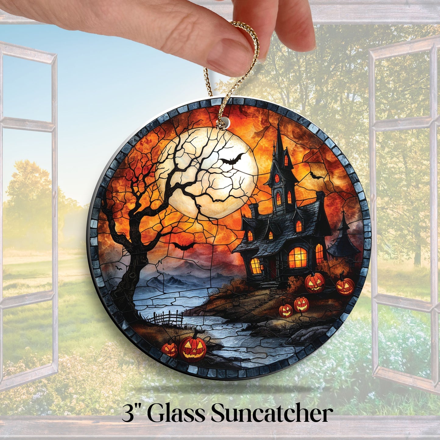 Glass Suncatcher Stained Glass 117-13