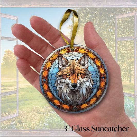 Grey Wolf Suncatcher for Windows 144-08