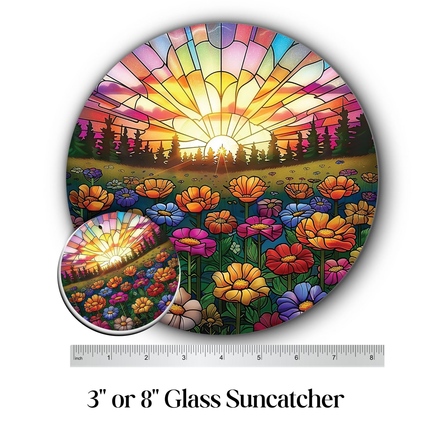 Glass Suncatcher Stained Glass 82-02