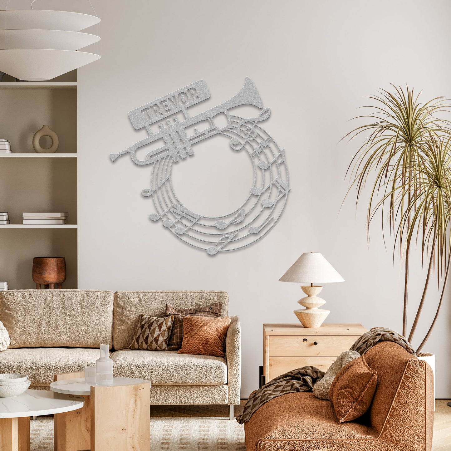 Musical Trumpet Notes - Metal Sign