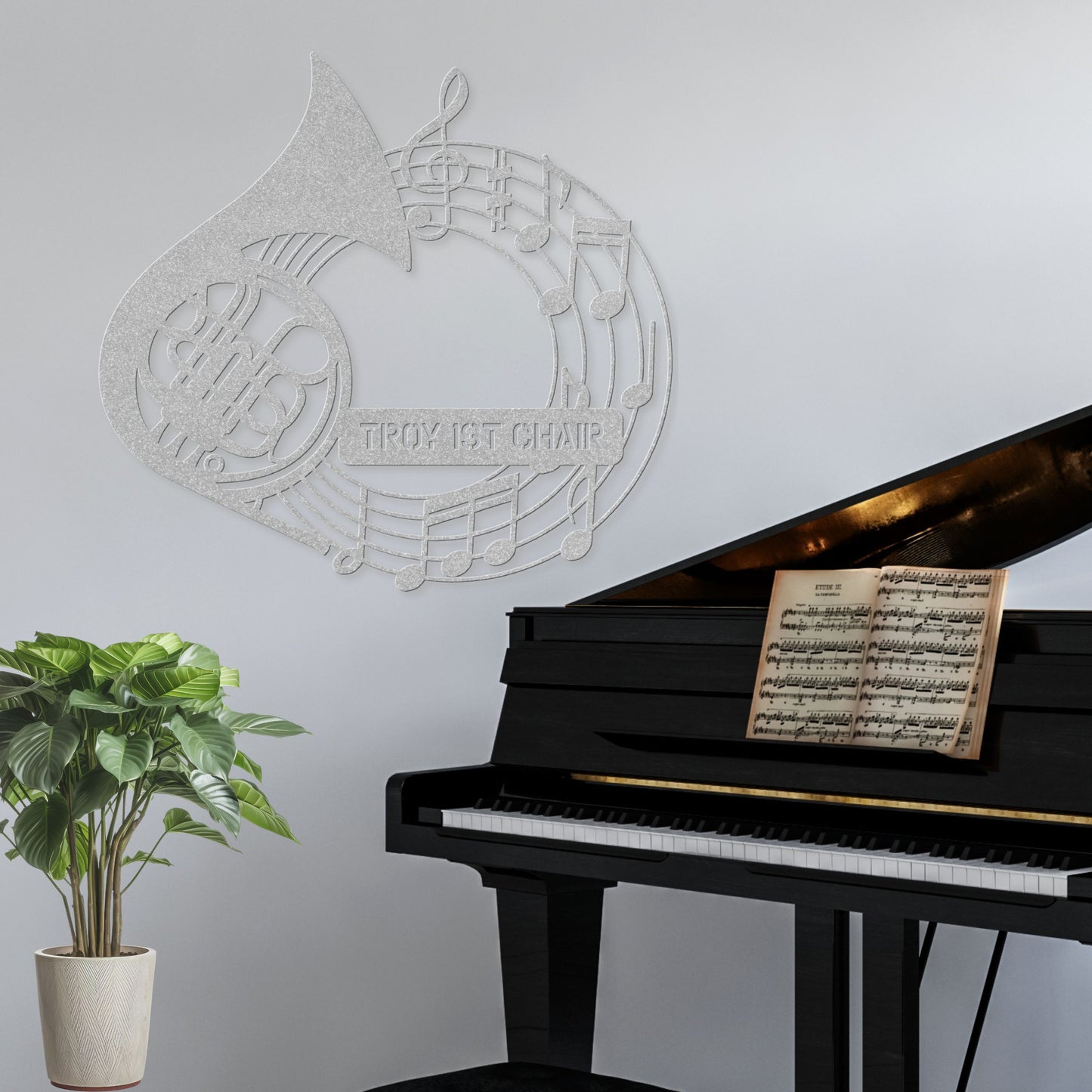 Personalized French Horn - Metal Sign
