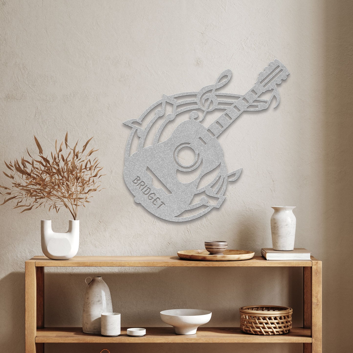 Personalized Musical Guitar - Metal Sign