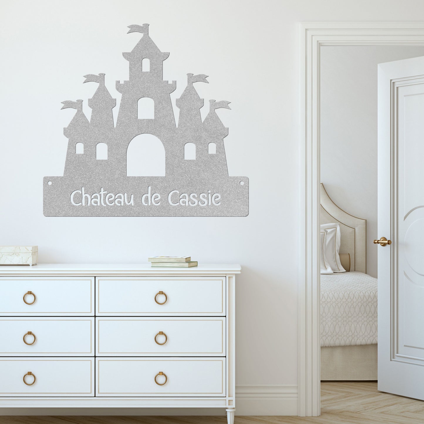 Chateau de Cassie Princess Castle Metal Art