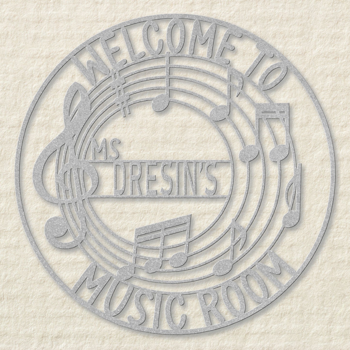 Welcome to My Music Room Metal Sign MS