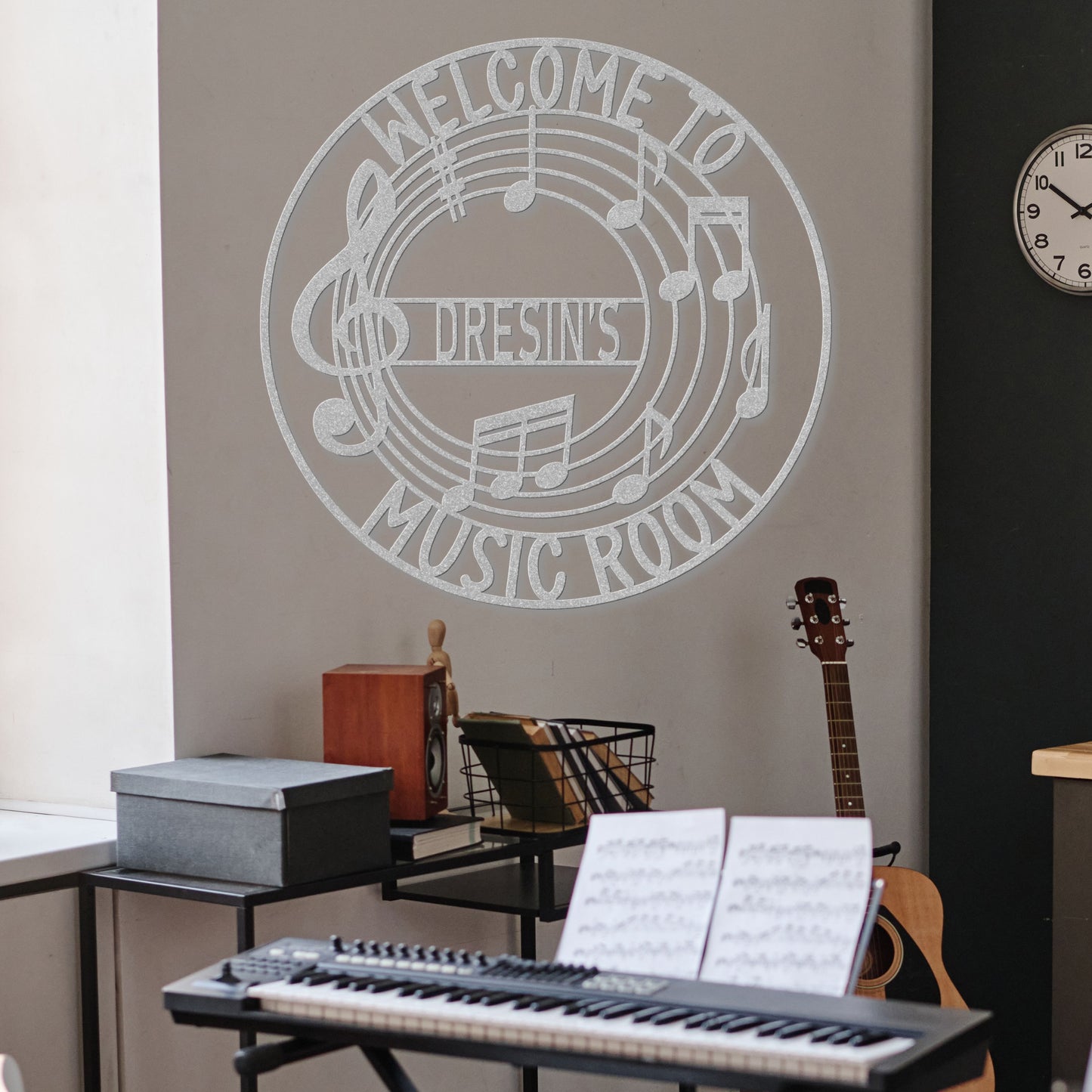 Welcome to My Music Room Metal Sign