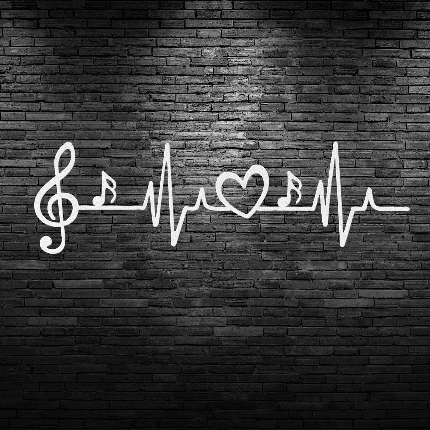 Heartbeat Music Note Wall