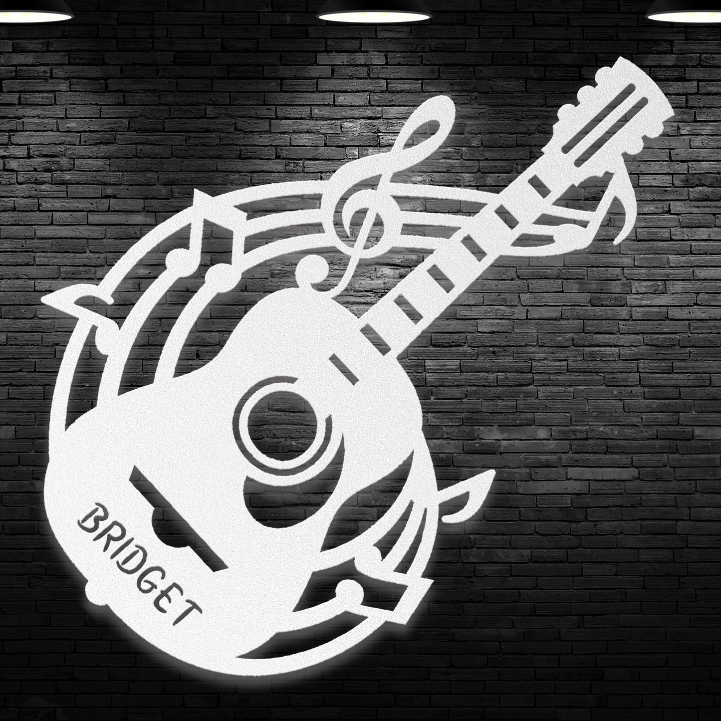 Personalized Musical Guitar - Metal Sign