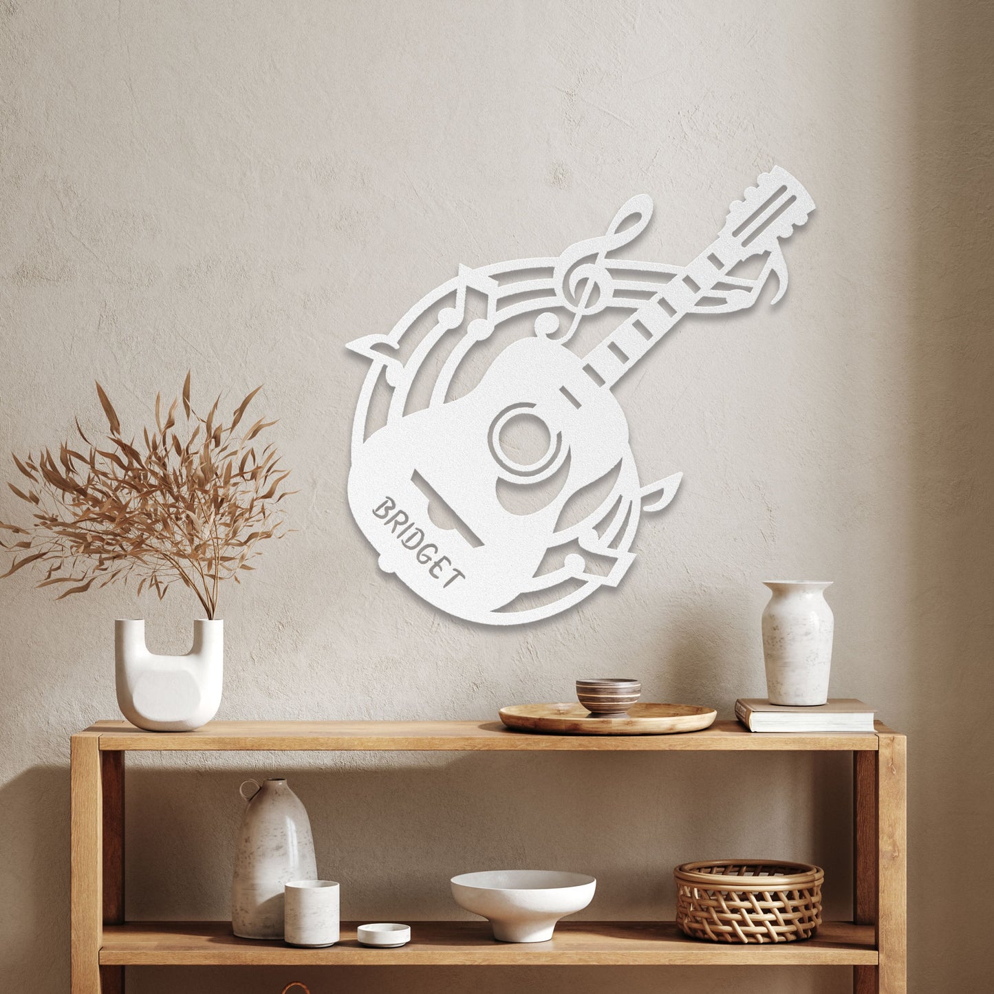 Personalized Musical Guitar - Metal Sign